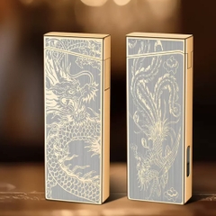Khò 2 Tia - Rồng Vàng - Nút Bấm Cạnh