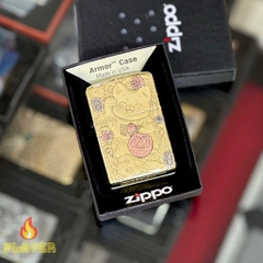 Zippo Armor Mèo Thần Tài - Phiên Bản Độ Châu Á