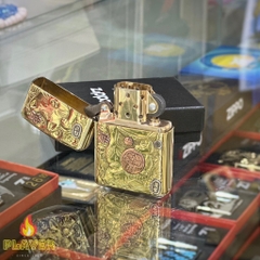 Zippo Armor Mèo Thần Tài - Phiên Bản Độ Châu Á