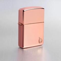 Bật Lửa ZIPPO - Armor®-High Polish Rose Gold Flame Design (Vàng Hồng Lửa)