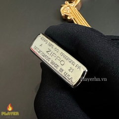 Bật Lửa ZIPPO - Vintage - Slashes High Polish Chrome (Chặt Góc Bạc)