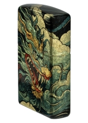 Bật Lửa ZIPPO - Classic - Dragon Fusion Design ( Rồng Xanh Sơn Mài Premium)