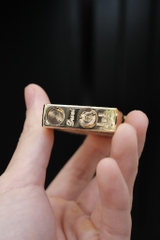 Bật Lửa Derui - Vân tam Giác - Phiên Bản Vàng Gold
