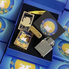 Bật Lửa ZIPPO - Classic -Rabbit & Moon (Trung Thu Thỏ Mặt Trăng)