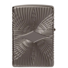 Bật Lửa ZIPPO - Luxury- Armor® Pattern Design ( Đá Trắng Black Ice )
