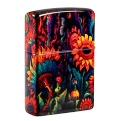 Bật Lửa ZIPPO - Classic - Spooky Sunflower Design ( Hướng Dương Creepy)