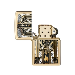 Bật Lửa ZIPPO - Classic - Art Deco Flame Design (Ngọn Lửa Nghệ Thuật)
