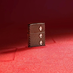 Bật Lửa ZIPPO - Luxury- Armor®- Diamond Pattern Design (Black Ice Đính Đá)