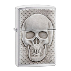 Bật Lửa ZIPPO - Classic - Skull with Brain Surprise (Đầu Lâu Bạc)