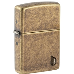 Bật Lửa ZIPPO - Armor®-Antique Brass Flame Design (Vàng Cổ Lửa)
