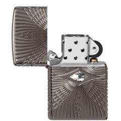 Bật Lửa ZIPPO - Luxury- Armor® Pattern Design ( Đá Trắng Black Ice )