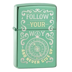 Bật Lửa ZIPPO - Classic - Follow Your Way Design (La Bàn)