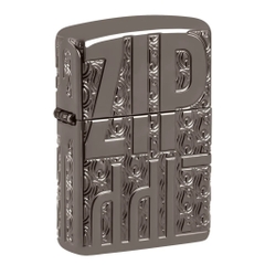 Bật Lửa ZIPPO - Luxury- Armor® Reverse Carve Zippo Design (Black Ice)