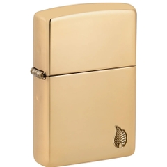 Bật Lửa ZIPPO - Armor®-High Polish Brass Flame Design ( Vàng)