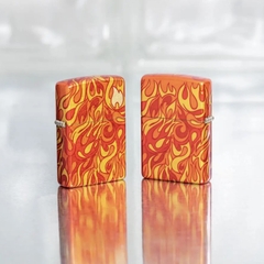 Bật Lửa ZIPPO - Classic - Fire Zippo Design (Lửa Đỏ Premium)