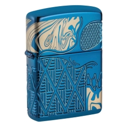 Bật Lửa ZIPPO - Luxury- Armor® Skull Design (Đầu Lâu Xanh)