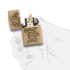Bật Lửa ZIPPO - Classic - Dragon Design (Rồng Vàng In Sơn)- Z83