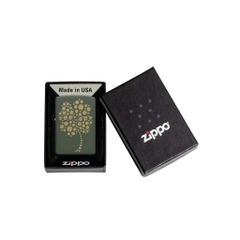 Bật Lửa ZIPPO - Classic - Four Leaf Clover Design (Cây Cỏ 4 Lá)