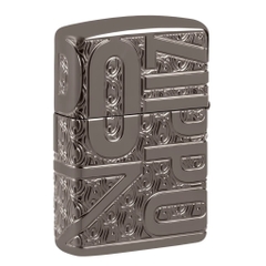 Bật Lửa ZIPPO - Luxury- Armor® Reverse Carve Zippo Design (Black Ice)