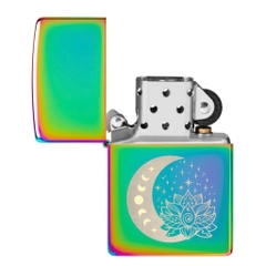 Bật Lửa ZIPPO - Classic - Spiritual Design ( Bảy Màu Trăng Sen )