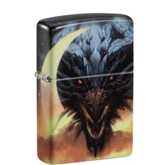 Bật Lửa ZIPPO - Classic - Dragon Design ( Rồng Trăng Premium)