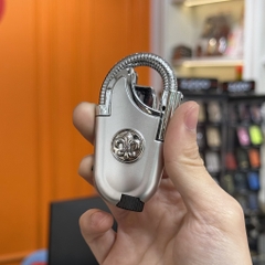 Bật Lửa Khò - Chrome Heart Bạc - Phiên Bản 360 độ