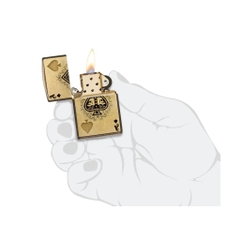 Bật Lửa ZIPPO - Classic - Ace of Skulls Design Premium