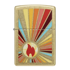 Bật Lửa ZIPPO - Classic -Beaming Flame Design (Tia Sắc Màu)