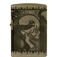 Bật Lửa ZIPPO - Armor - Steampunk (Đầu Lâu Antique Đồng Cổ)