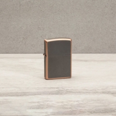 Bật Lửa ZIPPO - Classic - Rustic Bronze (Ghi Viền Nâu)