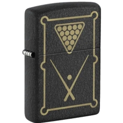 Bật Lửa ZIPPO - Classic - Billiards Black Crackle Lighter (Bàn Billiard)