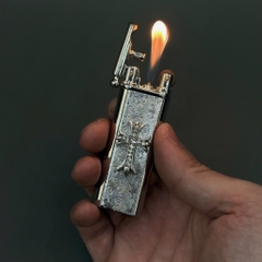 Bật Lửa ChromeHeart Thánh Giá Đính Đá - BST 2025 - Bạc