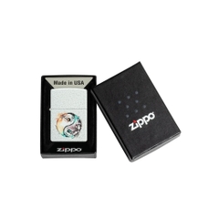 Bật Lửa ZIPPO - Classic - Floral Yin and Yang Design ( Âm Dương Phong Cảnh)