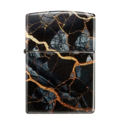 Bật Lửa ZIPPO - Classic - Fusion Marble Design ( Vân Đá Đen)