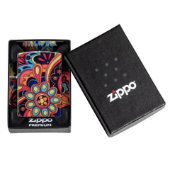 Bật Lửa ZIPPO - Classic - Flower Power Design ( Điện Hoa )