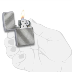 Bật Lửa ZIPPO - Classic - Diagonal Weave (Bạc Phay Xéo)