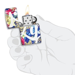 Bật Lửa ZIPPO - Classic - Design (Hoa Lá Sơn)