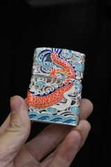 Chief Rồng Đỏ Nền Bạc Nguyên Khối