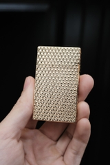 Bật Lửa Derui - Vân tam Giác - Phiên Bản Vàng Gold