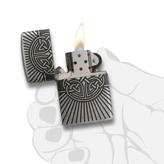 Bật Lửa ZIPPO - Armor - Celtic Cross Design (Thánh Giá Antique Silver)