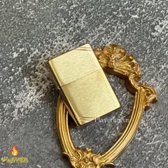 Bật Lửa ZIPPO - Vintage - Slashes Brushed Brass (Chặt Góc Đồng)