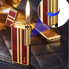DUNHILL - Slim - Đỏ Mận Sọc Vàng - Phiên bản DERUI