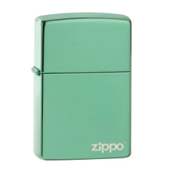 Bật Lửa ZIPPO - Classic - High Polish Green Logo (Xanh Dưa Gang Logo Zippo)