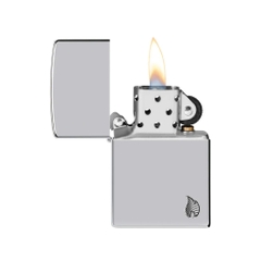 Bật Lửa ZIPPO - Armor®-Chrome Flame Design (Bạc)
