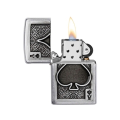 Bật Lửa ZIPPO - Classic -  Ace Of Spades Emblem ( Át Bích)