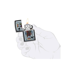 Bật Lửa ZIPPO - Classic - King Of Spades Design (Quân K Bích)