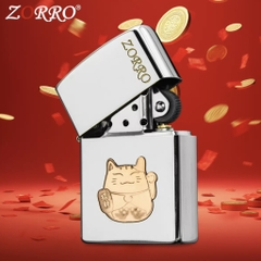Zorro - Mèo Thần Tài Đồng Đỏ - Phiên Bản Bạc Satin