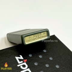 Bật Lửa ZIPPO - Slim - Green Matte (Rêu Lì sơn tĩnh điện)