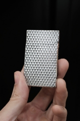 Bật Lửa Derui - Vân tam Giác - Phiên Bản Bạc