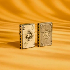Bật Lửa ZIPPO - Classic - Ace of Skulls Design Premium